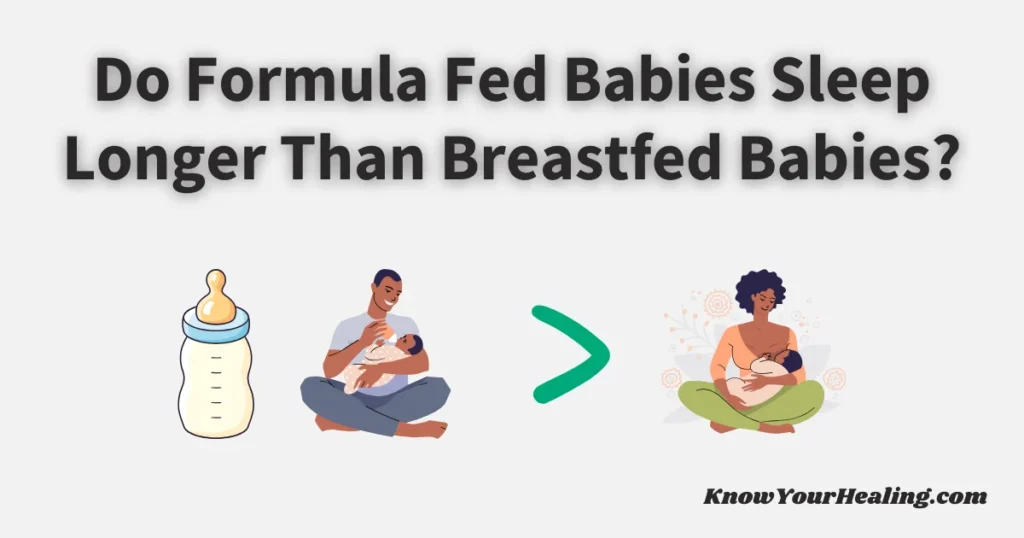 do formula fed babies sleep longer