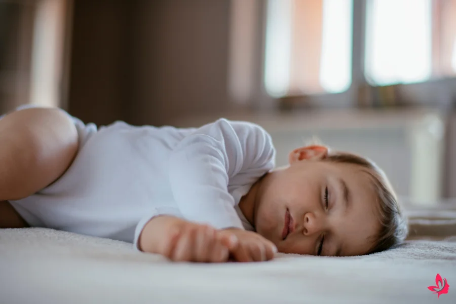 baby slamming legs in sleep