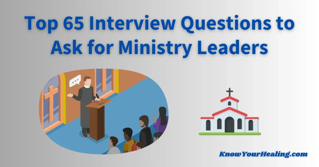 interview questions for ministry leaders