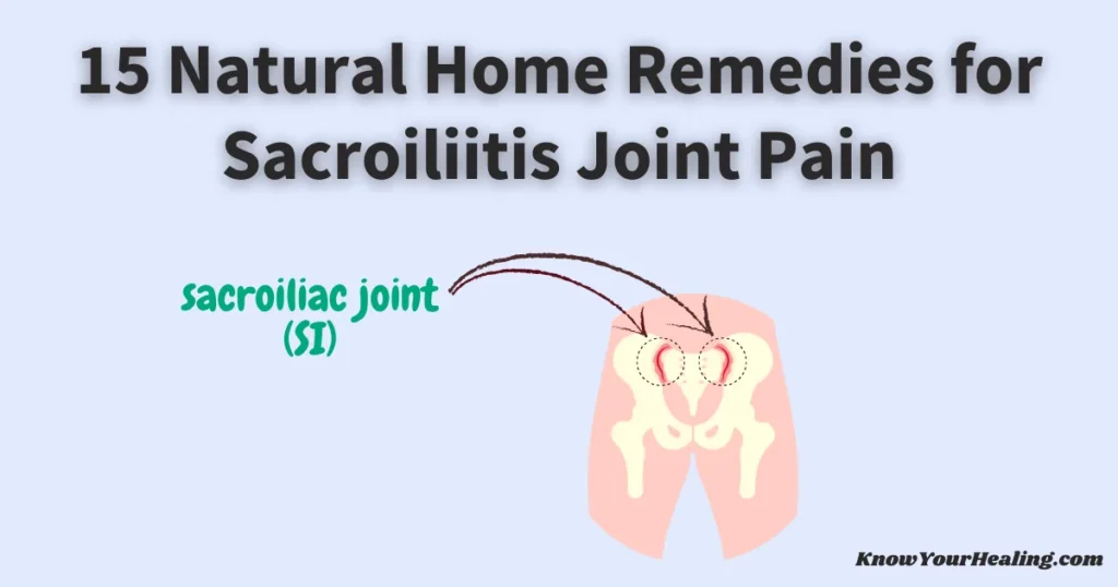 home remedies for sacroiliitis