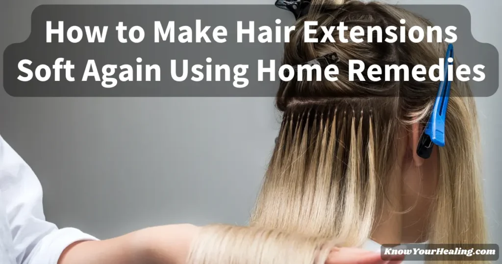 how to make hair extensions soft again home remedies