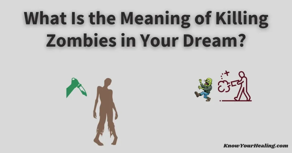killing zombies dream meaning