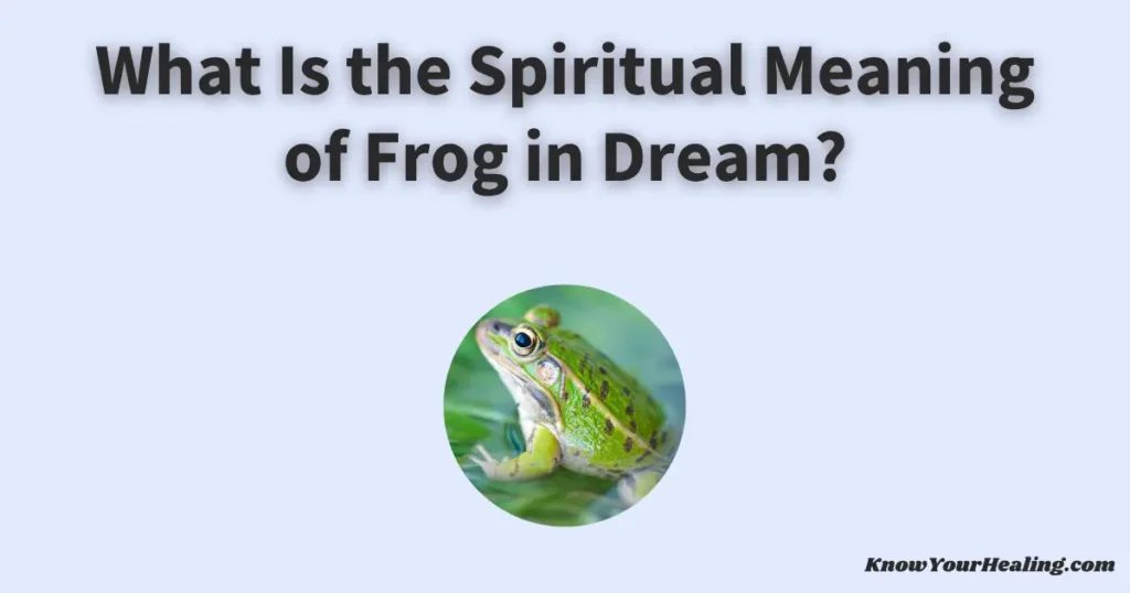frog in dream meaning