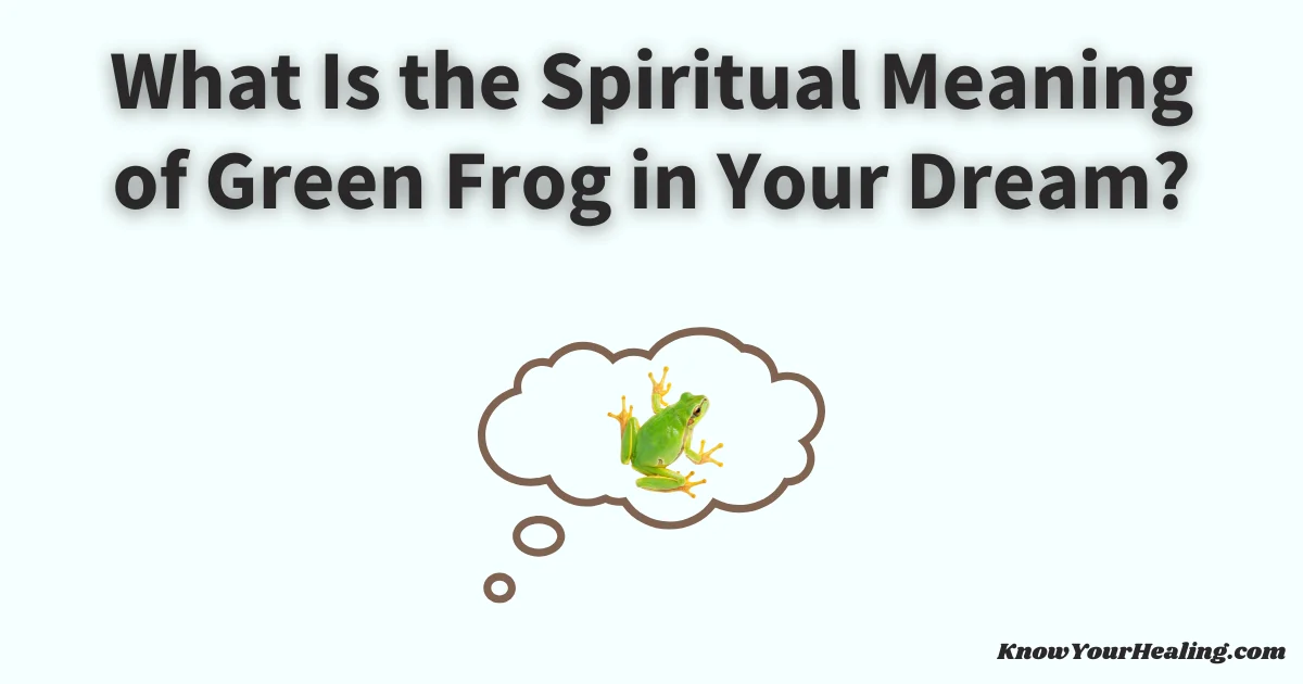 green frog dream meaning