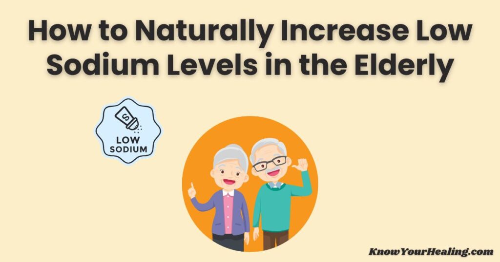 how to increase sodium levels in elderly naturally