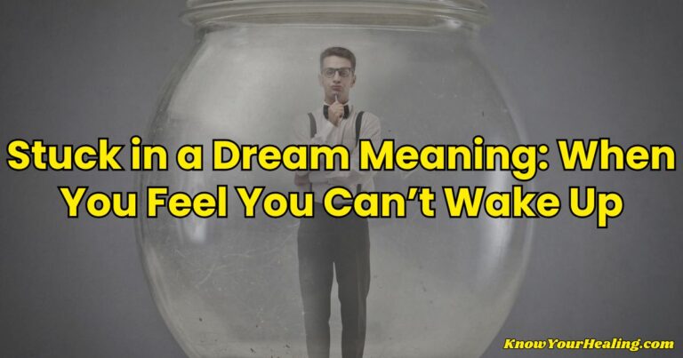 stuck in a dream meaning
